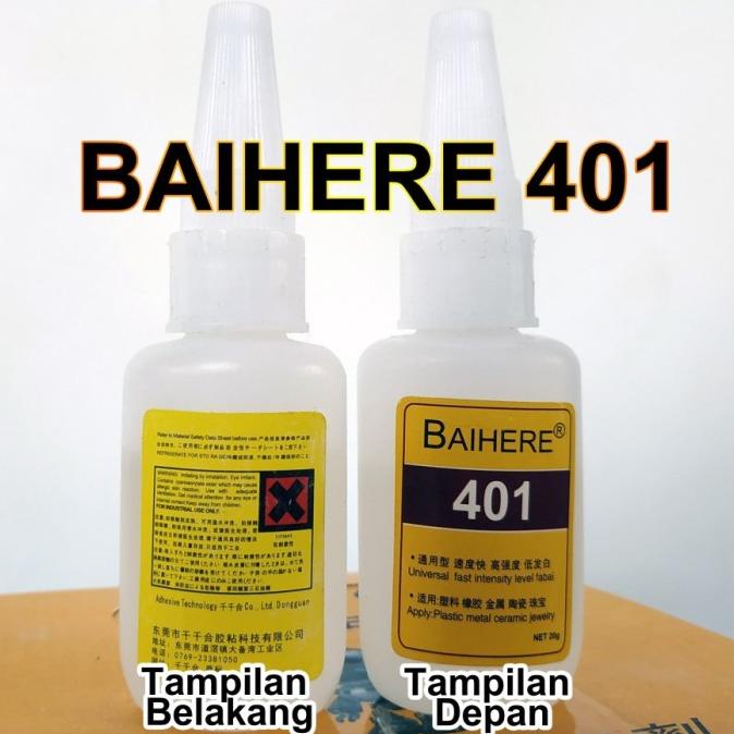 

Lem super kuat 401 BAIHERE CUCI GUDANG