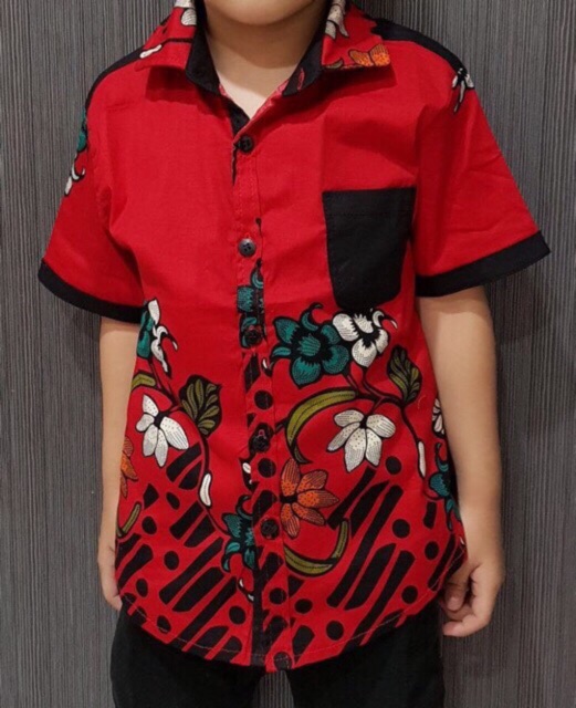 Dress - kemeja anak VL / Batik Anak / Seragam Batik Anak