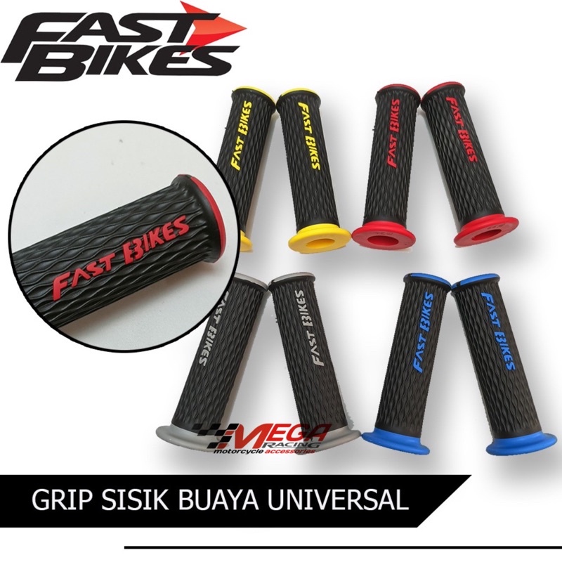 HANDGRIP MODEL JARING / SISIK BUAYA DARAT - UNIVERSAL SEMUA MOTOR HANDFAT HAND GRIP STANG - FAST BIKES DOMINO PREMIUM