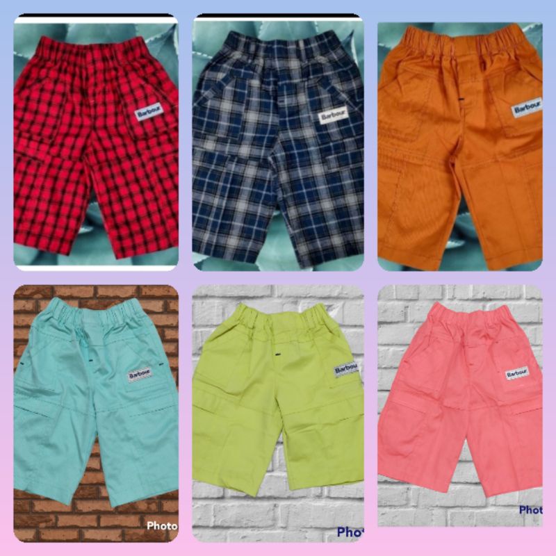 Celana Pendek Anak Laki Laki Katun Barbour 2-12Tahun