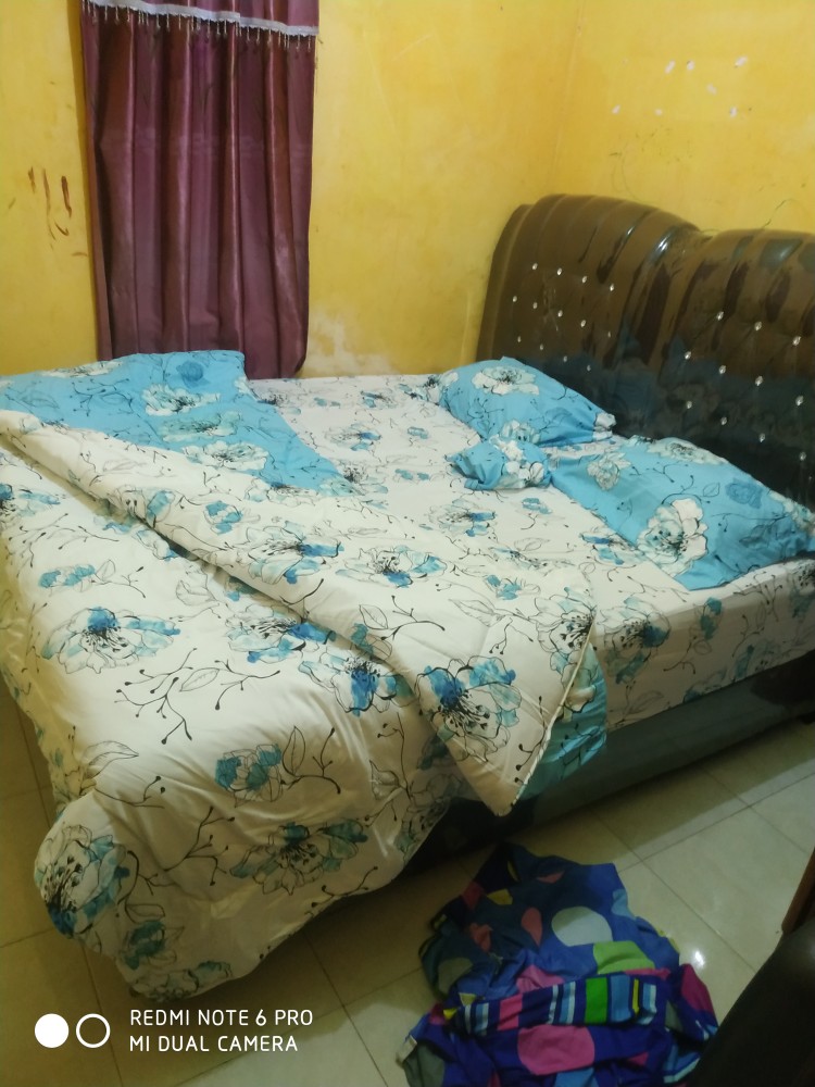 Bedcover Premium Tinggi 30 Cm Vallery Quincy Uk. King (180x200)cm Motif Bertema Biru Dan Laut