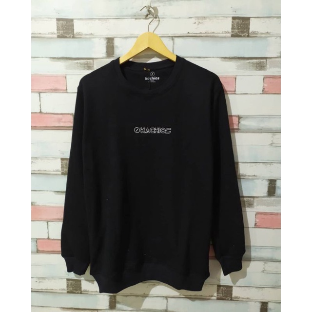 sweater pria tanpa kupluk keren terbaru 2021 sweater crewneck pria original distro brand bandung