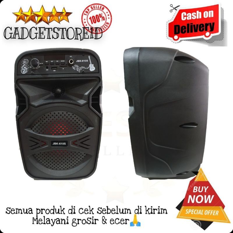 GG - speaker bluetooth + mic JBK 610 suara bagus Speaker JBK-610S + Mic Speaker Bluetooth Wireless