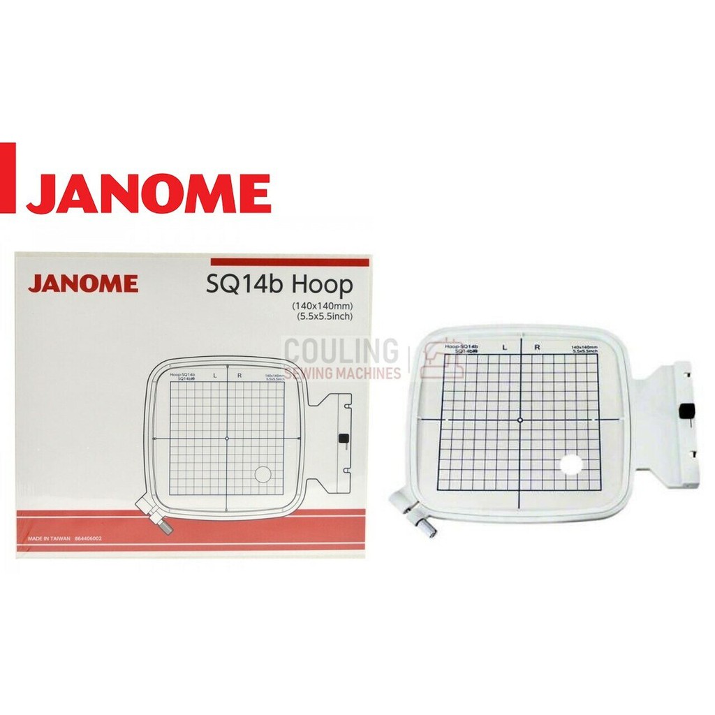 JANOME GENUINE PART pembidangan/Hoop mesin bordir komputer janome 14x14cm ( SQ 14B )