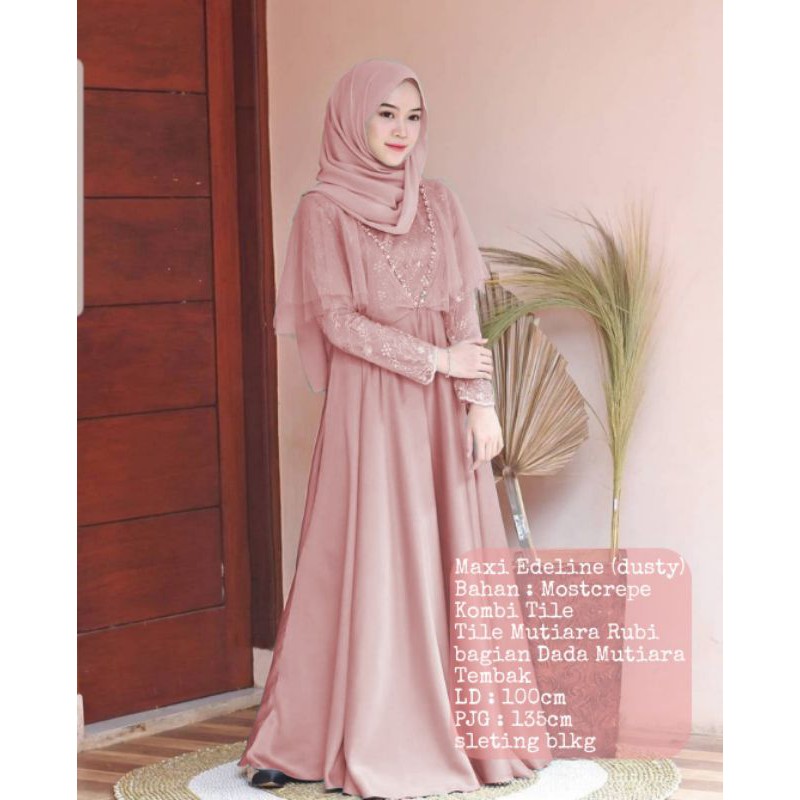 SR - Maxi Edeline Dress Gamis Muslim