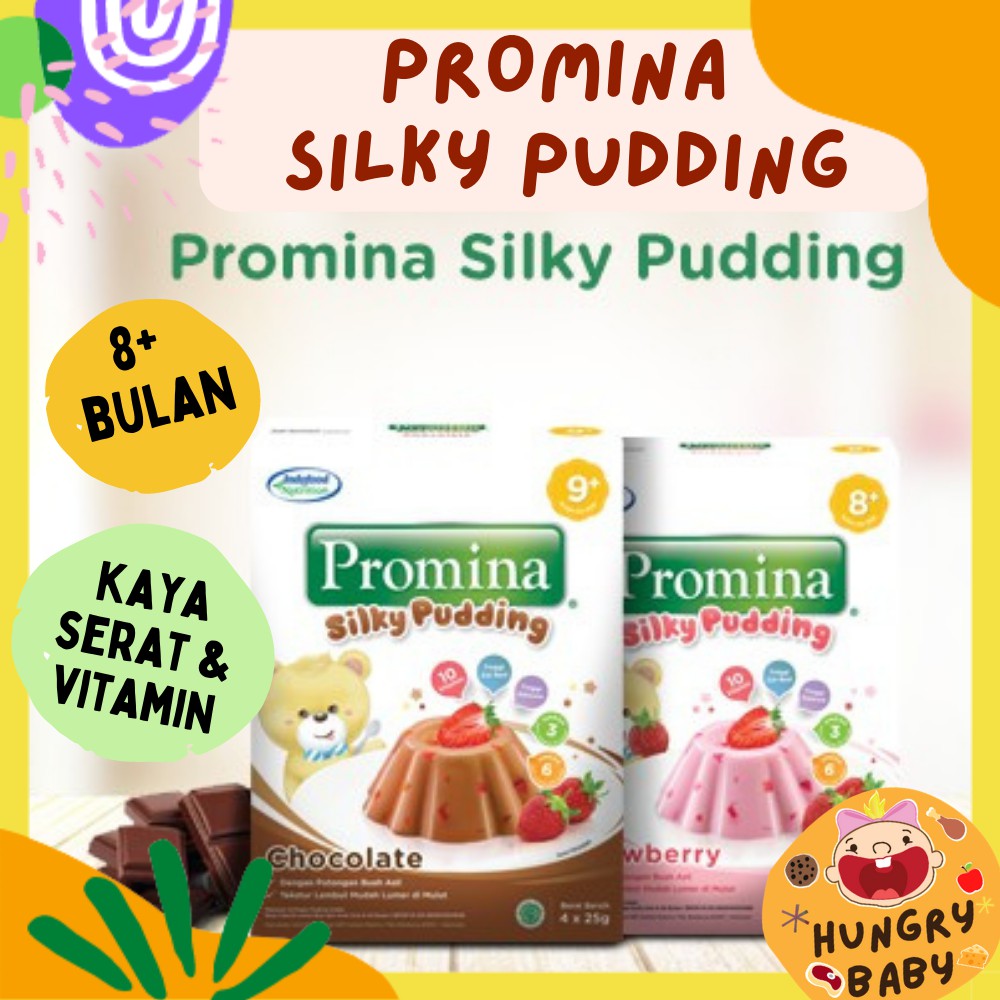 Promina Silky Pudding 100 gram /  Snack puding cemilan anak bayi 8 bulan + 100 g