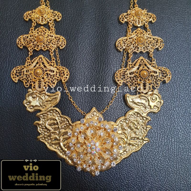 kalung pengantin palembang modern