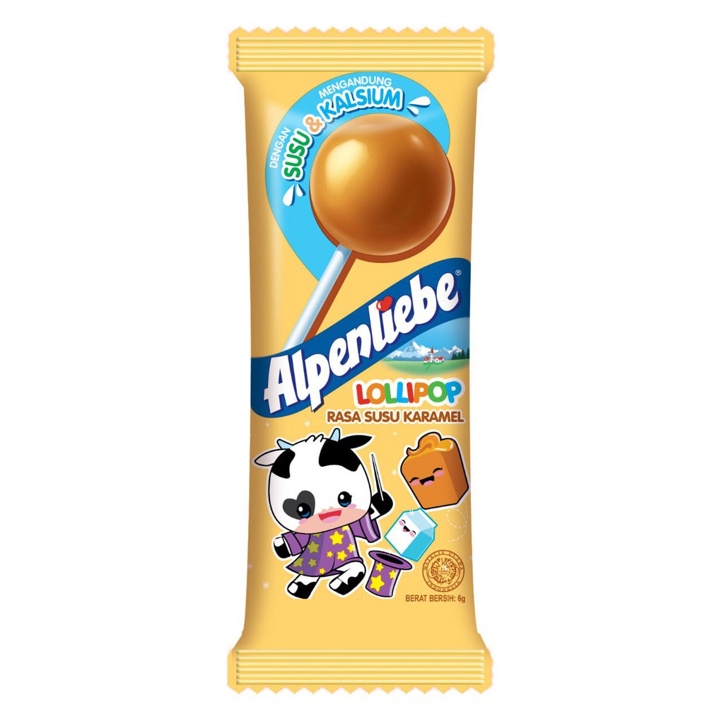 

Alpenliebe Permen Lollipop Caramel 6gr | Permen Alpenlibe Lolipop