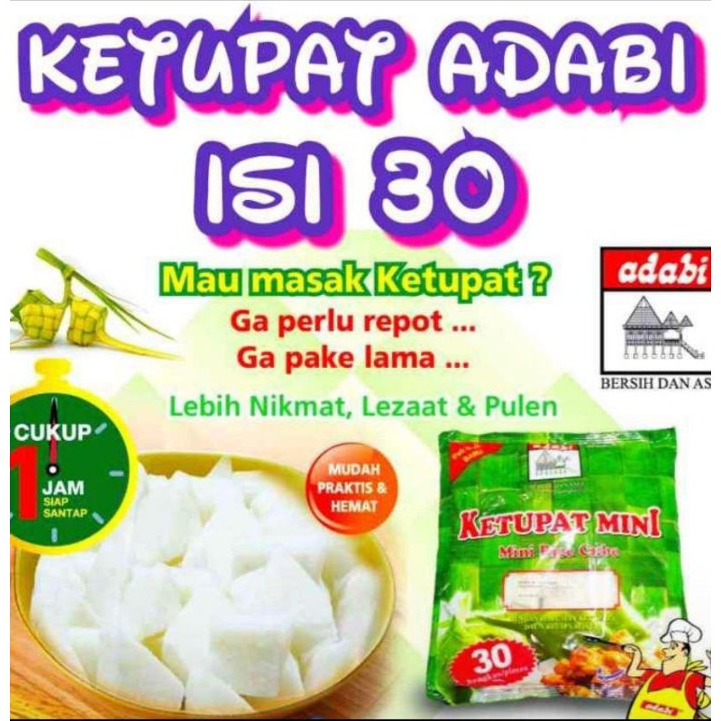 

Ketupat Adabi Mini isi 30pcs