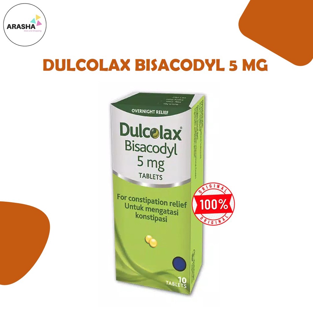 DULCOLAX BISACODYL 5 MG TABLET Obat Susah BAB/Sembelit/Gangguan Pencernaan
