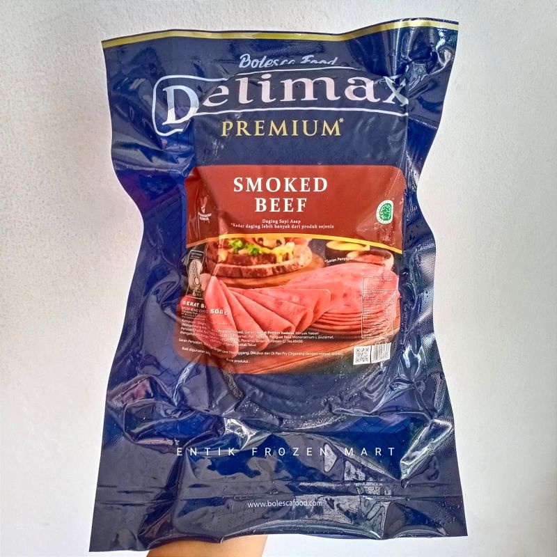 

Delimax Smoked Beef PREMIUM 200gr (10pcs) | 500gr (25pcs) Deli Max