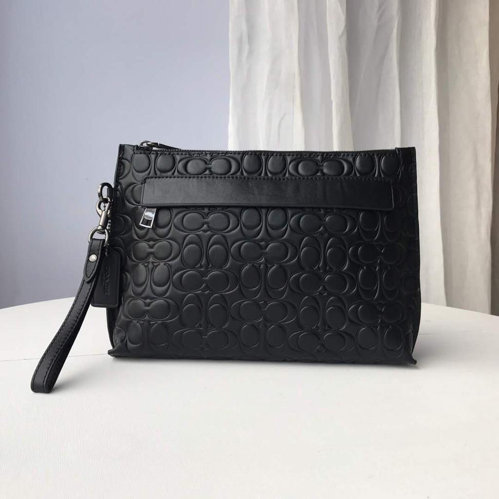 New coach  32162 classic pebbled leather clutch Shopee 