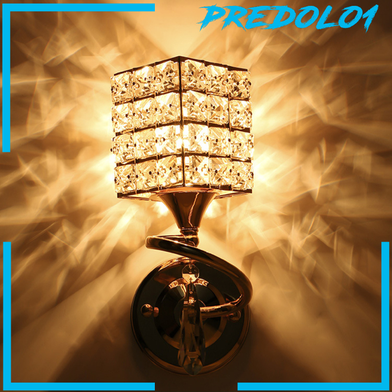 (Predolo1) Lampu Dinding E27 Bahan Kaca Kristal