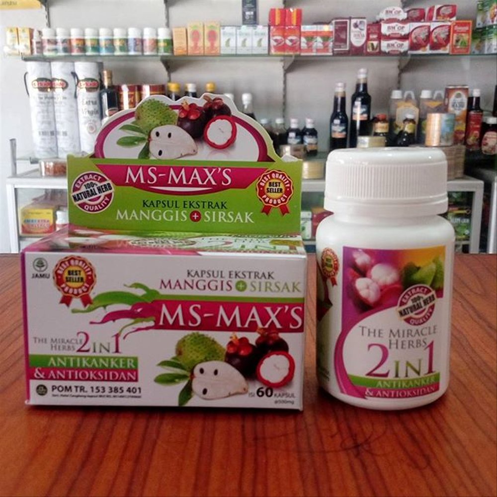 KAPSUL MANGGIS PLUS SIRSAK ORIGINAL - HERBAL OBAT KANKER DAN ASAM LAMBUNG