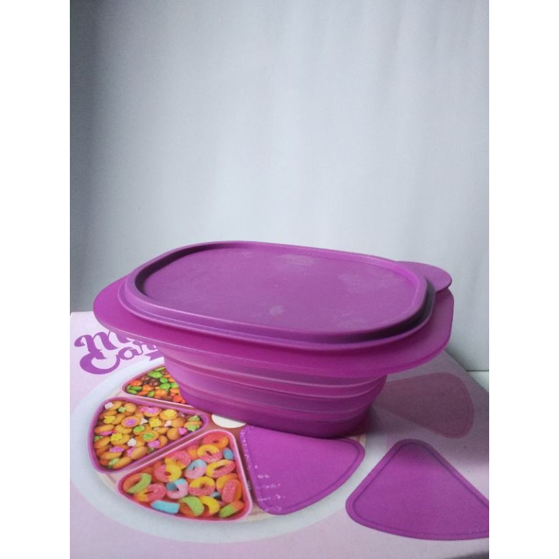 tupperware go flex rectangular / wadah tupperware lipat
