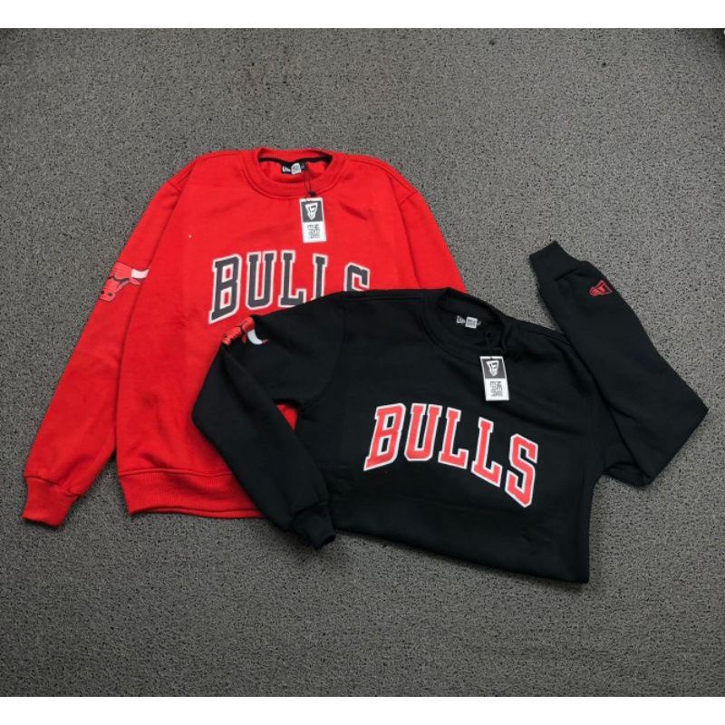 SWEATER CREWNECK CHICAGO BULLS EMBROID AUTHENTIC HIGH PREMIUM TERLARIS