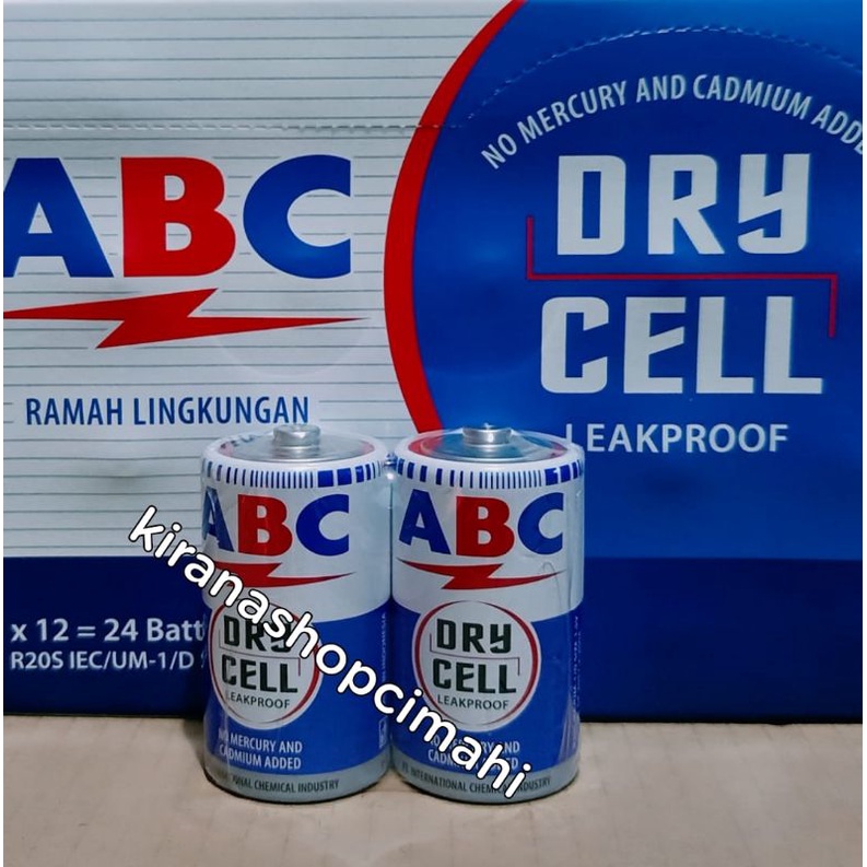 ABC biru besar / R20 / jumbo / baterai / battery / batu batre