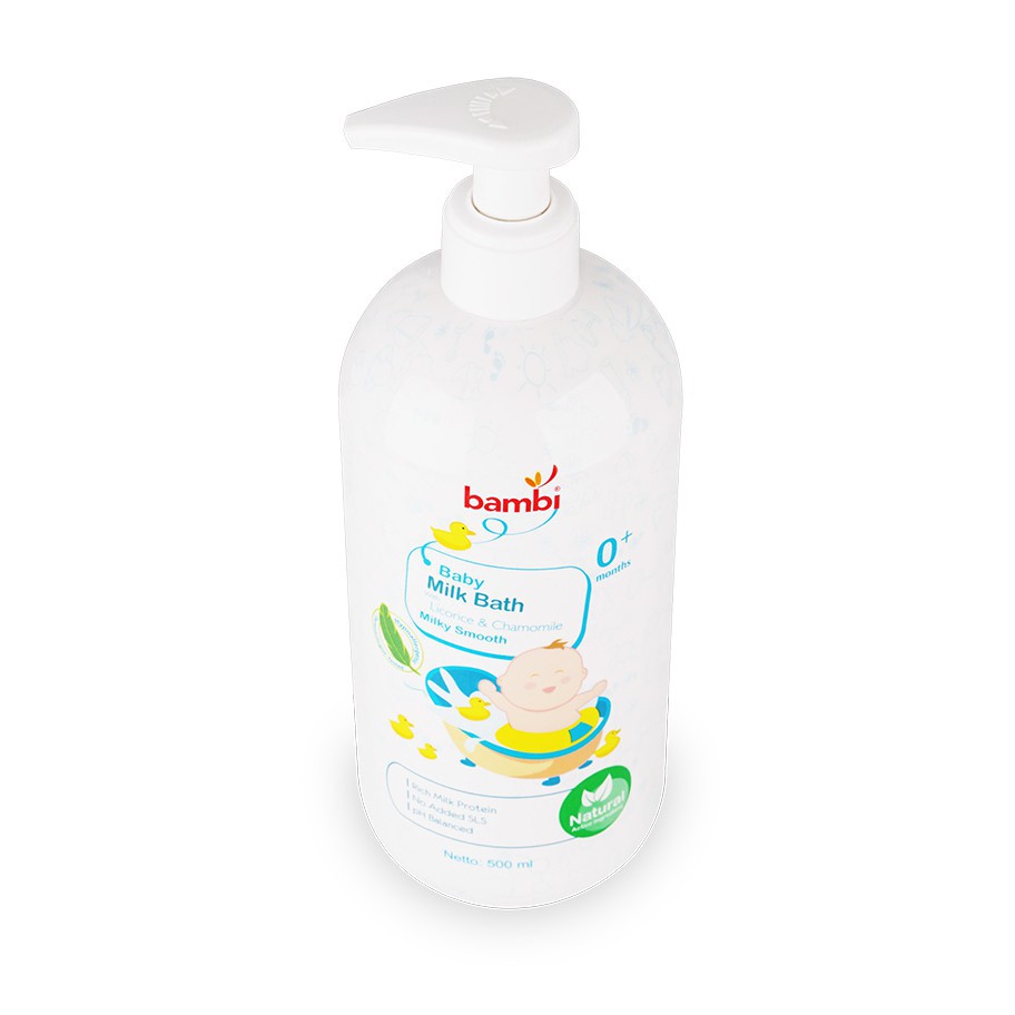 Bambi Baby Milk Bath Pump 500 ml / refill 450ml