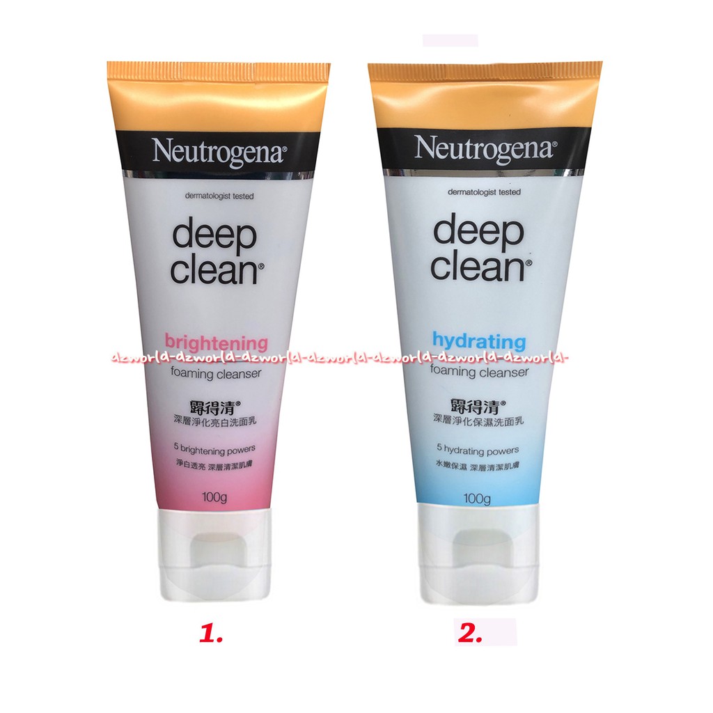 Neutrogena Deep Clean Brightening Foaming Cleanser 100gr Sabun Muka