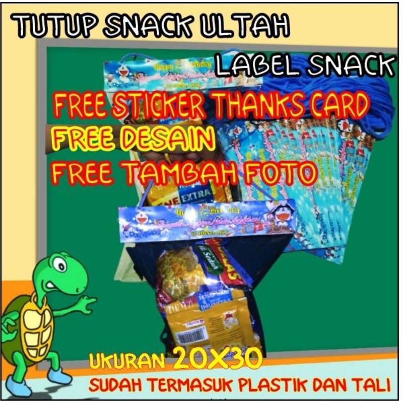 

~ Label Snack Ulang Tahun FREE DESAIN FREE THANKS CARD