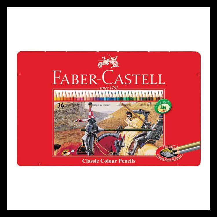 

Big Sale Faber-Castell Classic Colour Pencil 36L Tin Case Keren