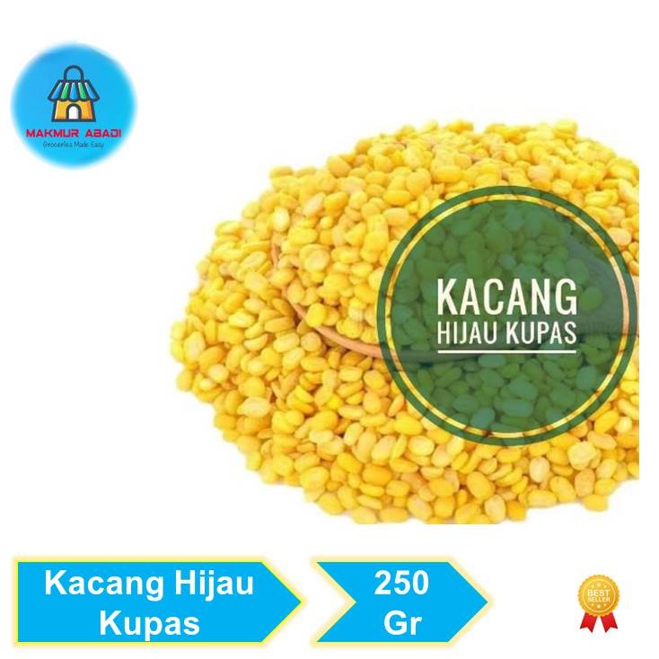 

Kacang Hijau Kupas 250gr || Makmur Abadi Official Store