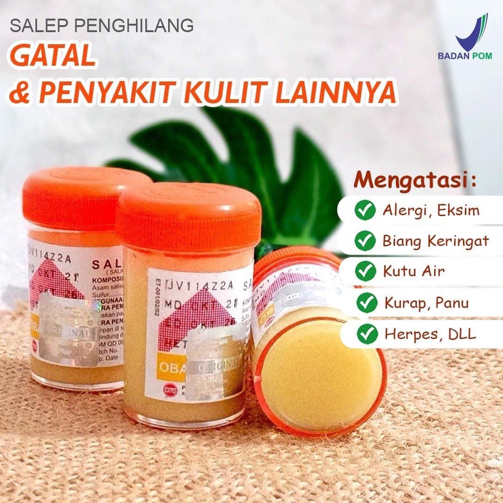 SALEP BELERANG SULFUR 2 - 4 ORIGINAL BPOM SALEP ZWAFEL GATAL KUDIS KADAS KURAP PANU GATAL DISELANGKANGAN HILANG