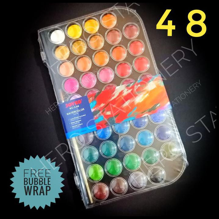 

Cuci Gudang Set Cat Air Water Color Watercolor Joyko 48 Warna Wc-3-48