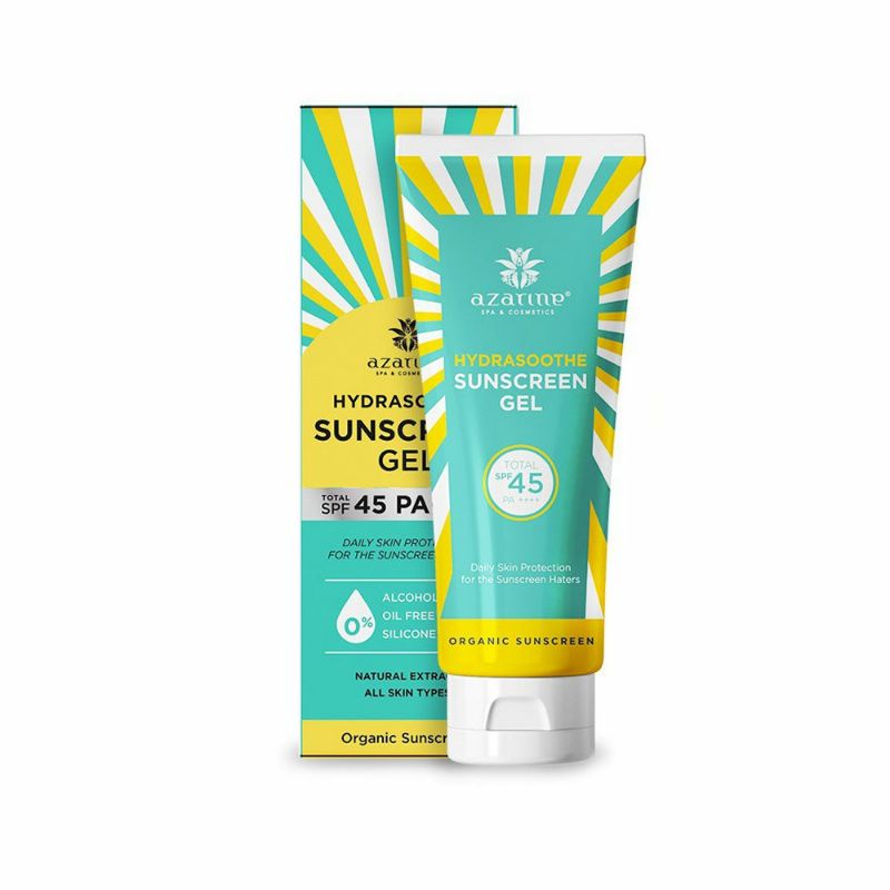 AZARINE SUNSCREEN - DAILY SKIN PROTECTION FOR SUNSCREEN HATERS ORGANIC SUNSCREEN GEL SPF45+++ FOR AL
