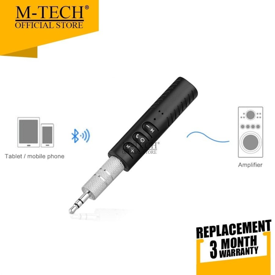 M-tech Bluetooth Audio Receiver Jack Audio 3.5 with Handsfree Speaker