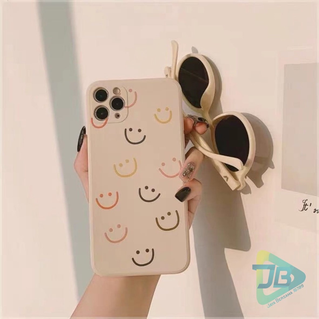 SOFTCASE MACARON PELINDUNG KAMERA CUSTOM SMILE OPPO VIVO SAMSUNG REALME XIAOMI IPHONE INFINIX FOR ALL TYPE JB5861