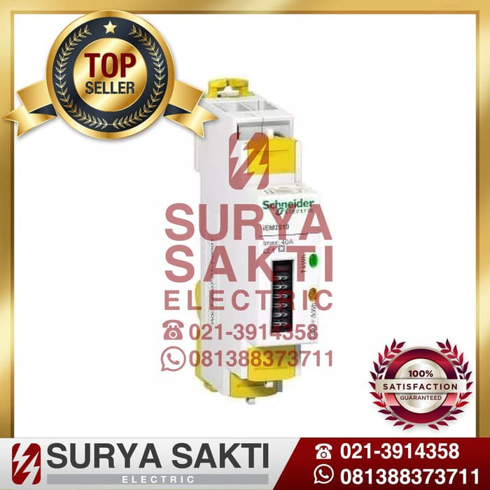 SCHNEIDER KWH METER DIGITAL 1 PHASE A9MEM2010 TERA