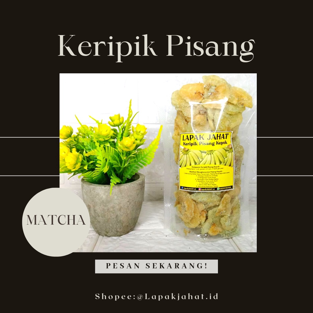 

LP - Keripik Pisang Matcha Termurah 70gr