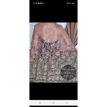 kain brokat ysl metalik uk 2 kebaya dobel pingiran