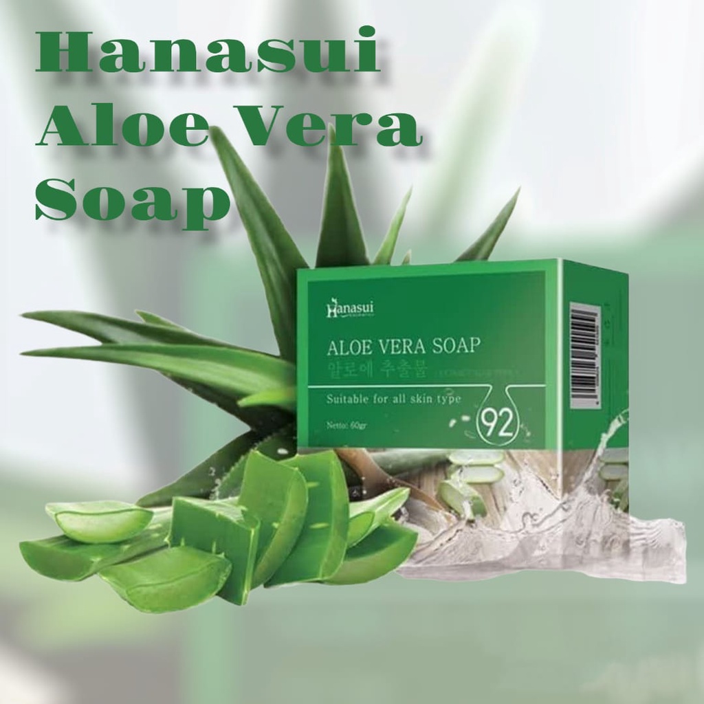 [ ALOE VERA ] HANASUI Aloe Vera Soap Sabun Lidah Buaya BPOM