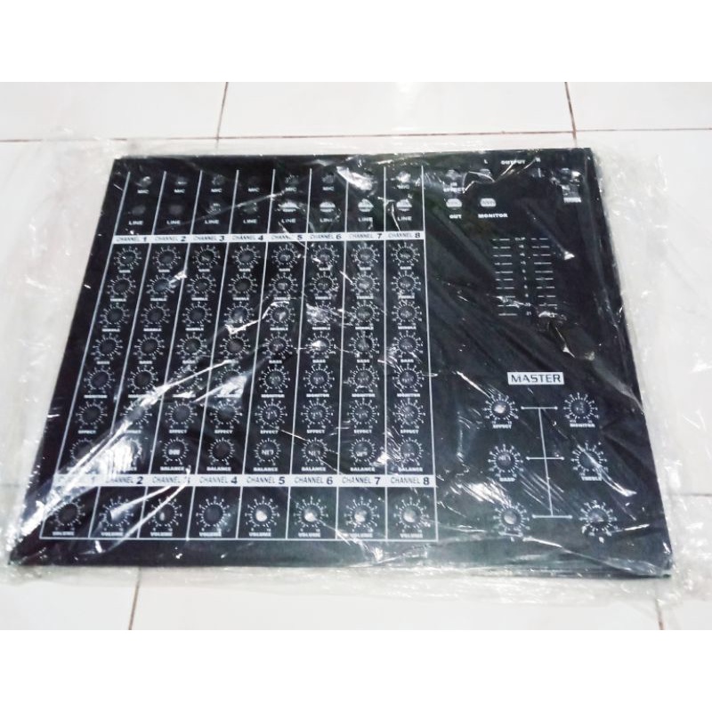 Panel Atas Mixer 8 Channel 8 Potensio