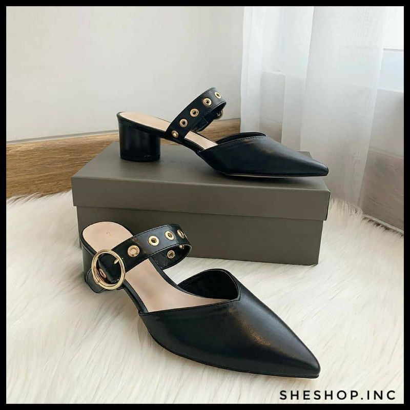 CNK Heels Buckle Mule/CK 269/Sepatu CNK
