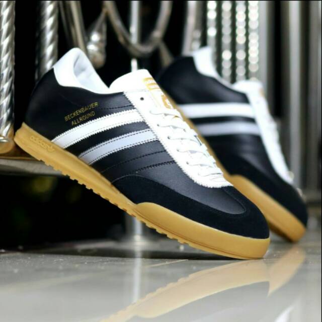 Adidas beckenbauer allround black white gum original indonesia