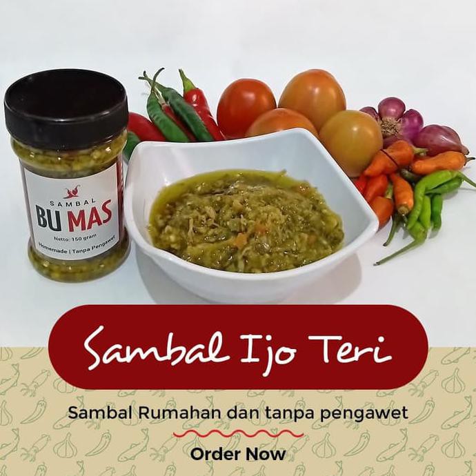 

Sambal Bu Mas | Sambal ijo Teri ( Pedas)