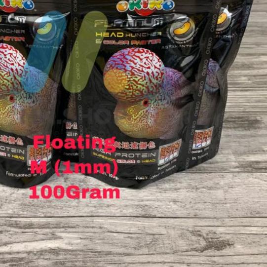 ♦ Okiko Platinum 100Gram / Floating / Pelet Louhan ♡