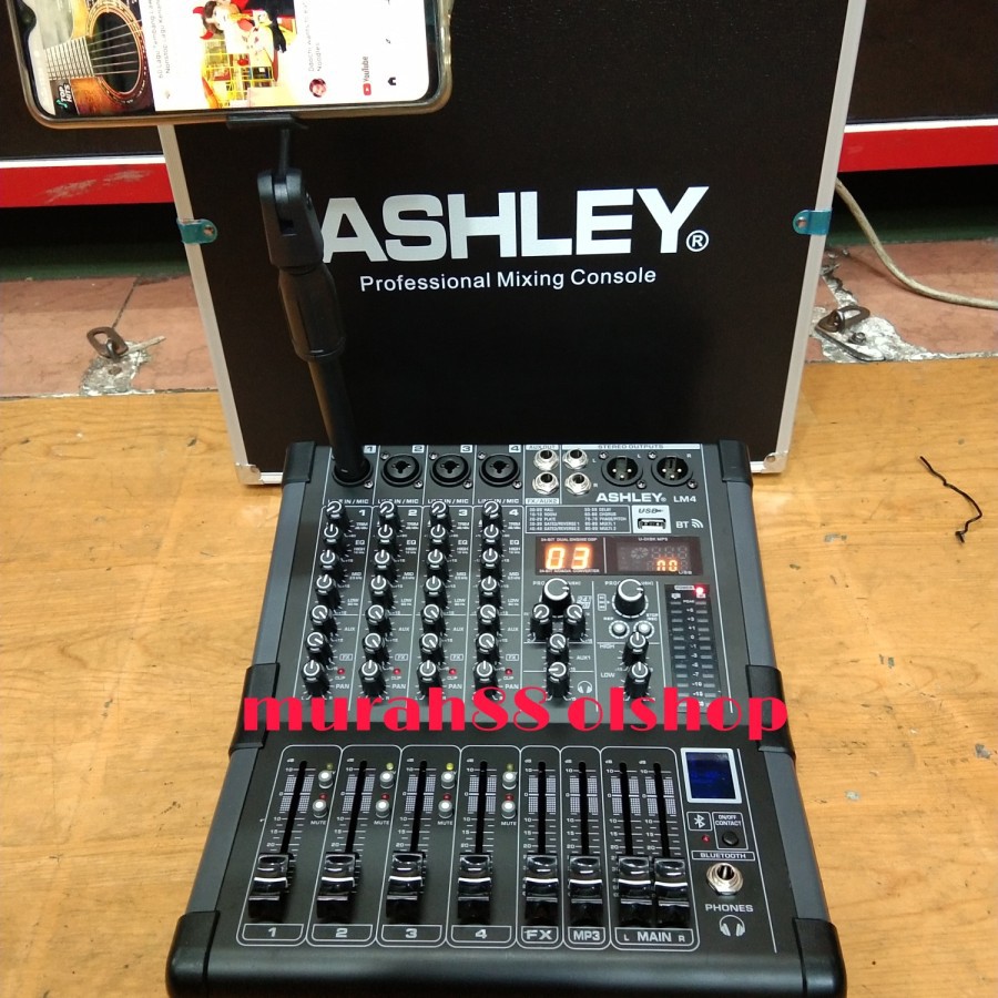 mixer ashley LM 4 usb bluetooth soundcard free koper dan stand hp