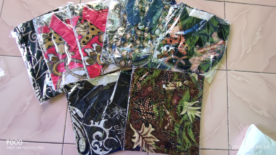 Kemeja Batik Lengan Panjang Batik  Danabrata Pria Motif Songket Hijau Kode 031 M L Xl Xxl Regular