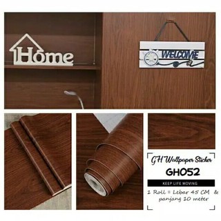 Wallpaper Dinding Stiker Serat Kayu Coklat merah marun Wallpaper Dinding Stiker Serat Kayu Coklat merah marun
