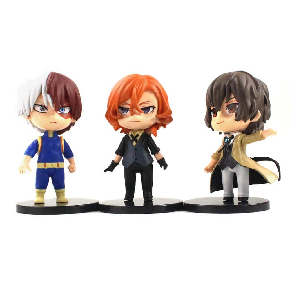 [Elegan] Action Figurine Miniatur Patung PVC Dazai Osamu Bakugo Katsuki Todoroki Shoto Nakahara Chuya Figure Age of Heroes Midoriya Izuku Model Anime