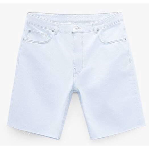 ZARA Short Celana Pendek Pria Jeans Biru Muda - Original