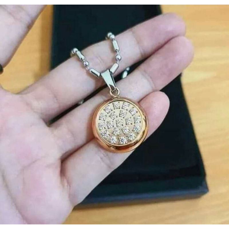 kalung rose gold/pendant germanium MCI original/kalung kesehatan anti radiasi elektromagnetik MCI or