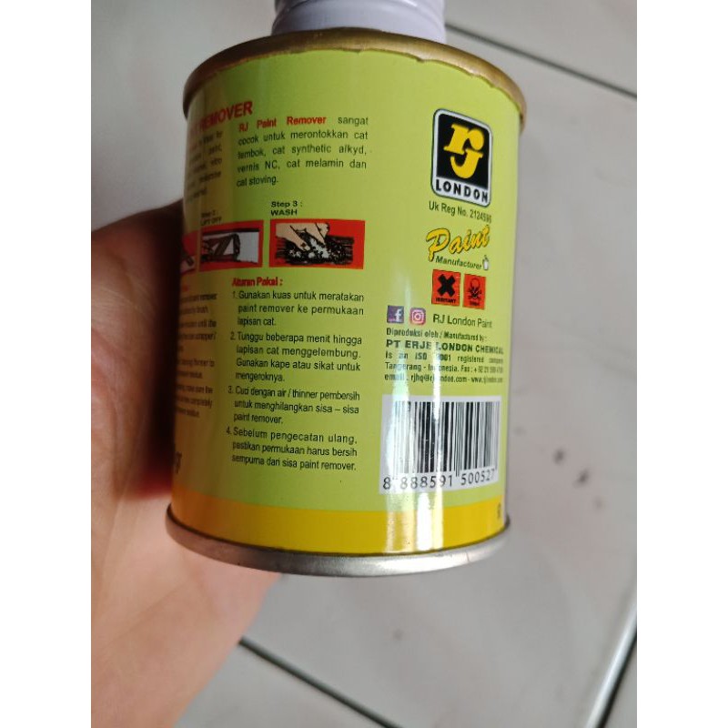 Cairan Perontok Cat / Pernis / Serlak / Enamel 100gr Kayu Logam Tembok - Paint Remover RJ LONDON