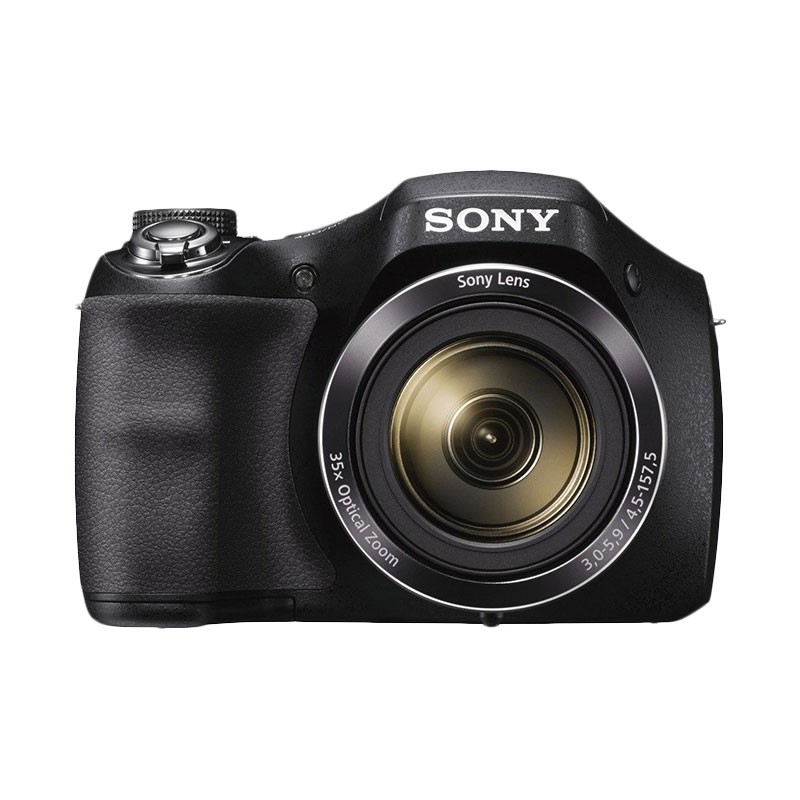 Sony DSC H300 Kamera Pocket - Hitam [20.1 MP/35x Optical Zoom] + SDHC 64GB 100MBPS-1