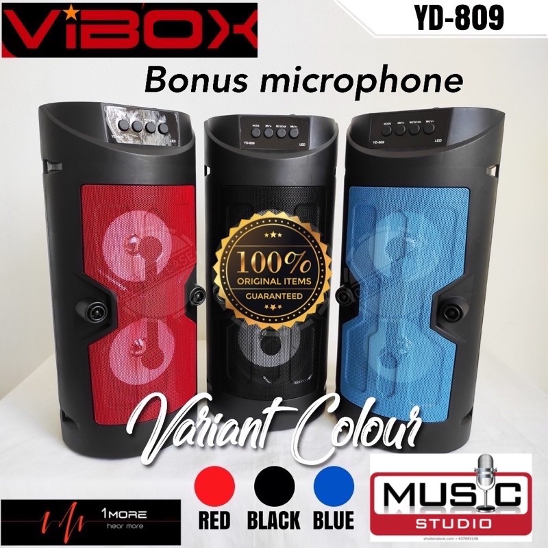 PROMO SPEAKER BLUETTOH VIBOX YD809 BONUS MIC KARAOKE