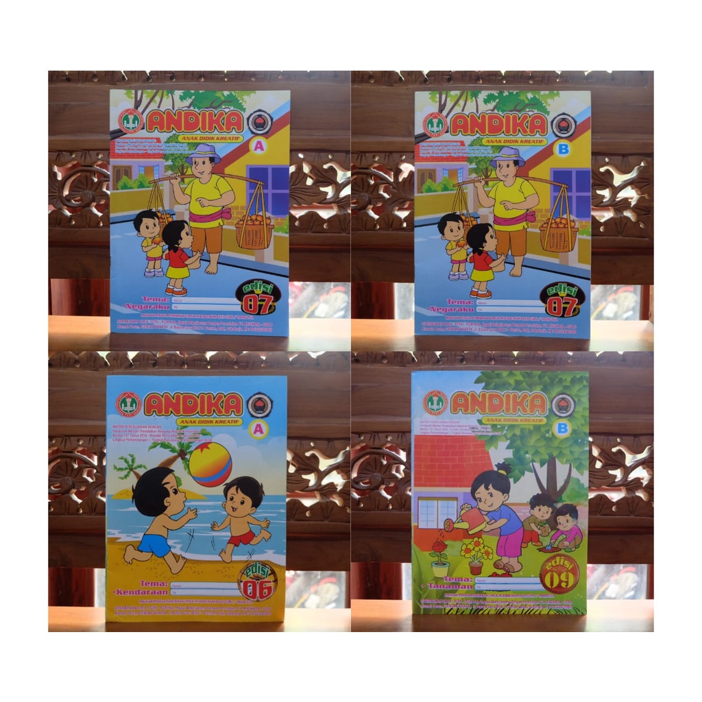 

ANDIKA - Buku Aktivitas Anak Anak Didik Kreatif Tema Kendaraan Tanaman Negaraku